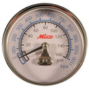 Manómetro de 1/4plg 0-160psi.