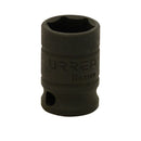 Dado corto der impacto de 3/8plg x 17mm 6ptas.