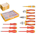 Set para electricista con herramientas aisladas de 9 piezas.