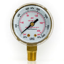 Manómetro de 2-1/2plgs 0-20psi.