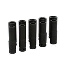 Juego de 10 dados de impacto largos de 1/2plg x 10 a 19mm 6ptas.