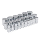 Juego de 24 dados métricos de 1/2plg x 8 a 32mm 6ptas.