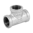 Unión tee sencilla de acero galvanizado de 1/2plg.
