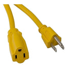 Extensión eléctrica amarilla de 50ft