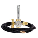 Flujómetro industrial con manguera para argón