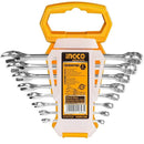 Juego de 8 llaves combinadas pulido fino de 6 a 19mm.