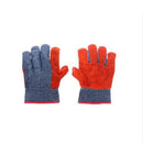 Guantes para operador de mezclilla y carnaza unitalla.