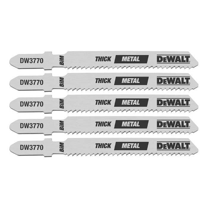 Juego de 5 seguetas bimetal para sierra caladora de 3plgs.