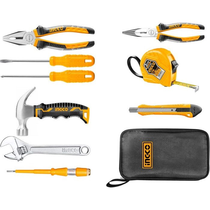 Set de herramientas básico con 9 accesorios.