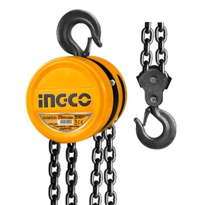 Tecle de cadena de 2ton x 3mts.