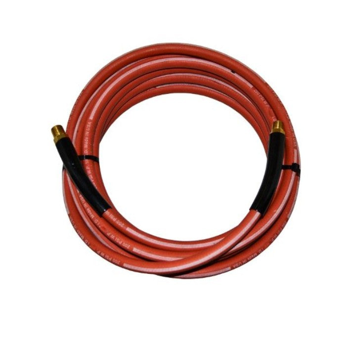 Manguera roja para aire de 1/4plg x 50ft x 1/4plg 200psi.