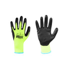 Guantes de seguridad con palma de nitrilo talla M.