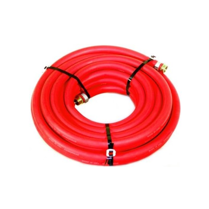 Manguera roja para aire de 1/2plg x 100ft x 1/2plg 200psi.