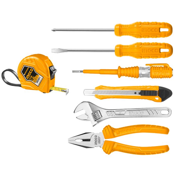 Set de herramientas básico con 7 accesorios.