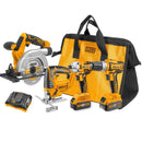 Combo de sierra circular 5 1/2plg, sierra de calar/taladro 3/8plg, impacto 1/4plg.