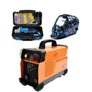 Combo de soldadora inversor 110/220v 200amp con Careta y Kit Esmeriladora Angular 4 1/2 800W