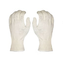 Guantes tejidos 100% de algodón industrial talla L.