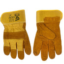 Guantes de carnaza reforzados para trabajo unitalla.