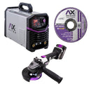 Soldadora inversor multiprocesos de electrodo, TIG 300amp 220-440v.