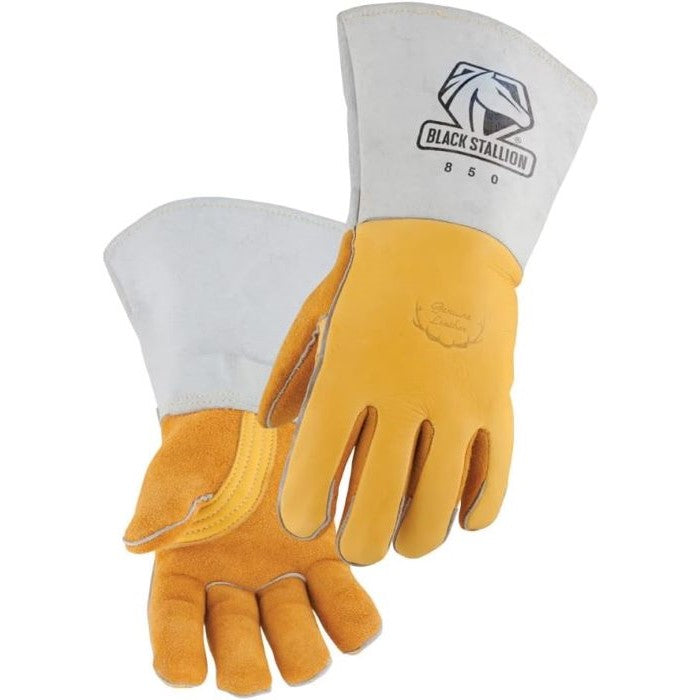 Guantes para soldar premium con piel de alce talla L.