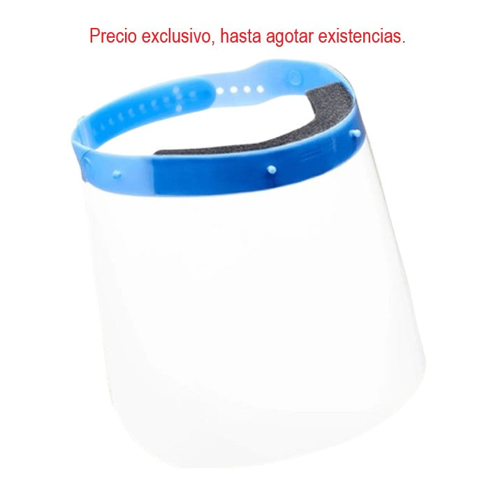 Careta para protección facial con arnés 9 x 14plgs.