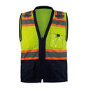 Chaleco naranja con negro tipo brigadista unitalla