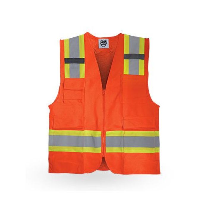 Chaleco naranja tipo rescatista talla M
