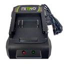 Cargador de batería con indicador led de carga de 20v.