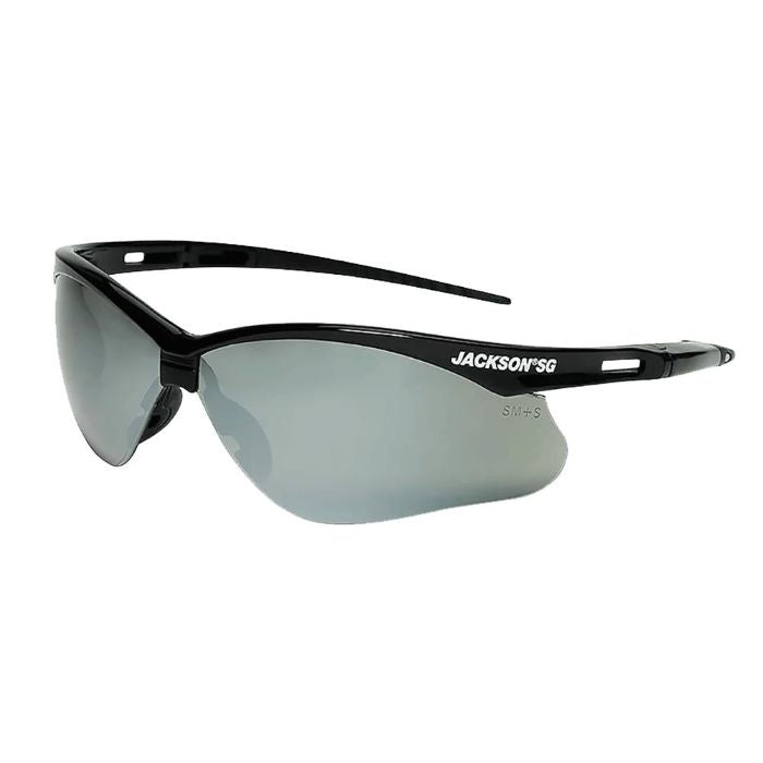 Lentes de protección con marco negro y lente antiniebla con cordón