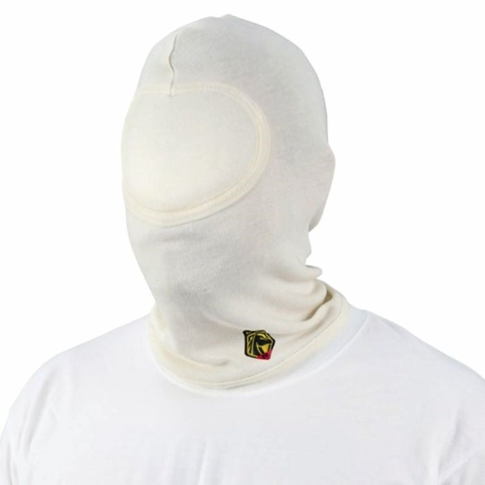 Capucha resistente al fuego y meta-aramida blanca unitalla