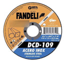 Disco de corte para acero inoxidable de 4-1/2 x 3/64 x 7/8plg.