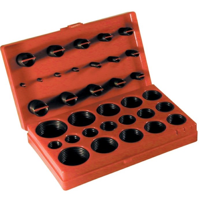 Juego de 407pzas de O-rings universales.