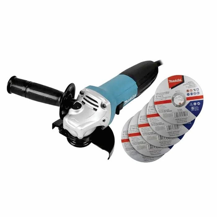 Mini esmeriladora angular 4.5plg 720w + 10 discos