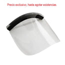 Careta para protección facial de PVC