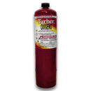 Tanque desechable de gas oxigeno  color rojo