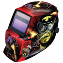 Careta electrónica para soldar con micas de Frankenstein