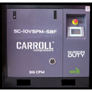 Compresor de aire eléctrico de tornillo 10hp. 220v horizontal