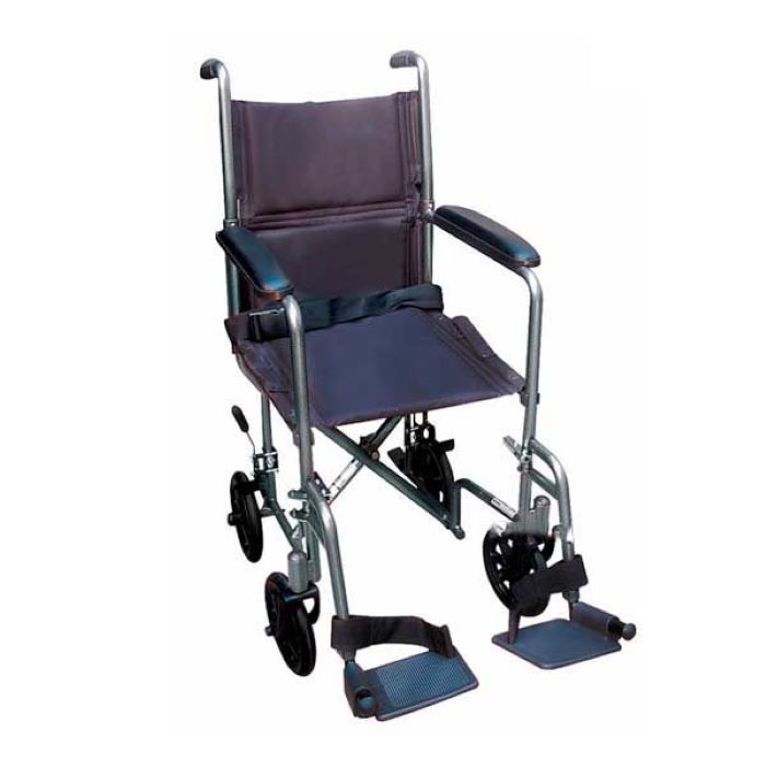 Silla para traslado de acero marmoleado de 19plgs.