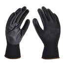 Guantes con cubierta de nitrilo negro talla XL
