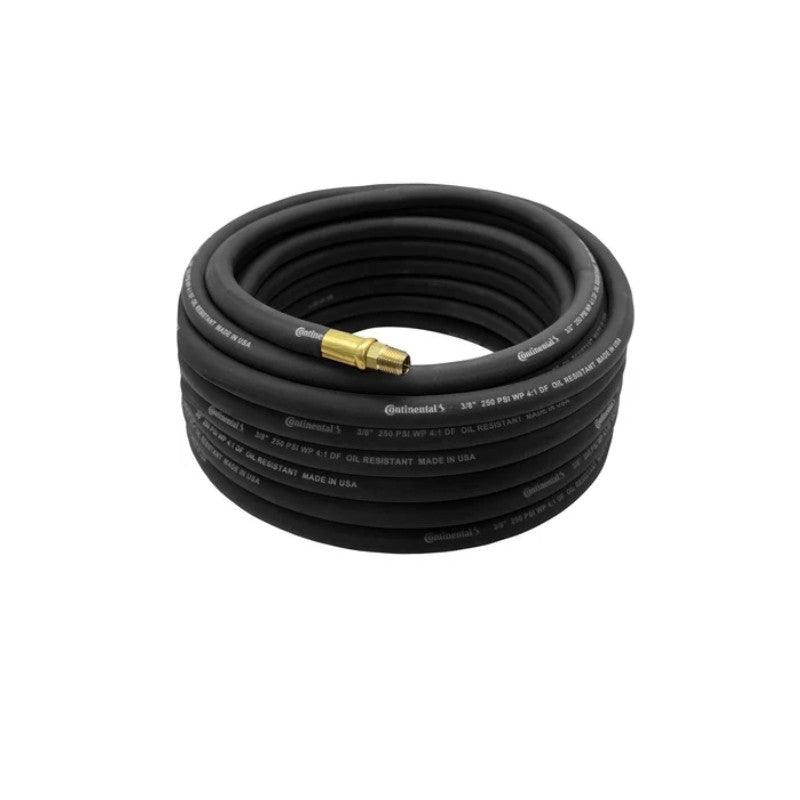 Manguera negra para aire de 3/8plg x 25ft x 1/4plg 200psi.