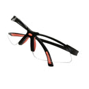 Lente de protección mica clara antiniebla de armazón negro