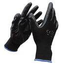 Guantes de nylon con cubierta de nitrilo talla S