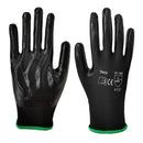Guantes de nylon con cubierta de nitrilo talla M
