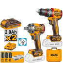 Rotomartillo y llave de impacto de 1/2plgs, 20v.