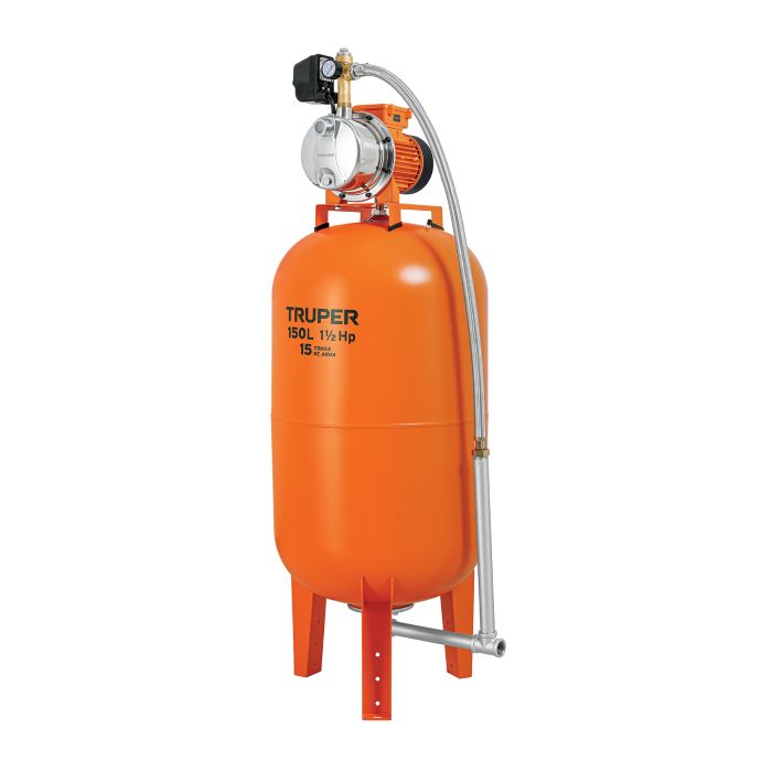 Equipo hidroneumático de 150lts, 1-1/2hp