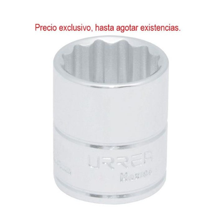 Dado corto de 3/8 x 1plg 12ptas.