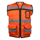 Chaleco de rescatista con ventilación en espalda color naranja talla M.