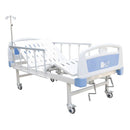 Cama hospitalaria manual con porta suero
