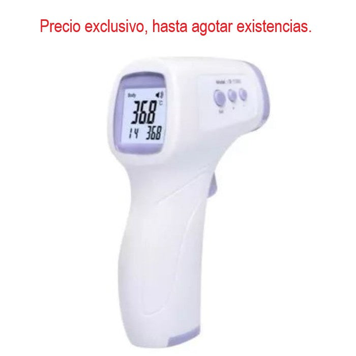 Termómetro infrarrojo digital de 35-43°C.
