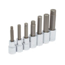 Juego de 7 dados hexagonales de 1/2 x 1/4 a 5/8plg.